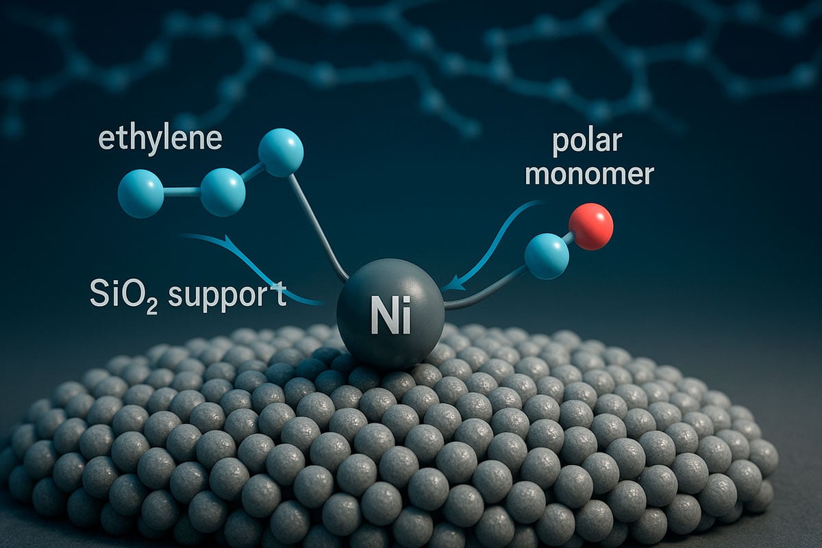 Unraveling the Reactivity of SiO2-Supported Nickel Catalyst in Ethylene Copolymerization with Polar Monomers: A Theoretical Study